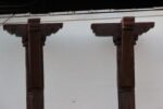 Premium 9.5 Feet Teak Wood Pillars Set of 2 – Handcrafted Durable Decorative Wooden Columns - Image 3
