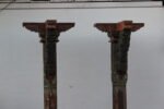 Premium 9 Feet Teak Wood Pillars Set of 2 – Handcrafted Durable Decorative Wooden Columns - Image 3