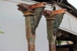 Premium 9 Feet Teak Wood Pillars Set of 2 – Handcrafted Durable Decorative Wooden Columns - Image 6