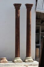 Premium Solid Teak Wood Columns Set of 2 – Timeless Handcrafted Decorative Pillars - Image 2