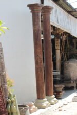 Premium Solid Teak Wood Columns Set of 2 – Timeless Handcrafted Decorative Pillars - Image 6