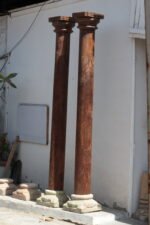 Premium Solid Teak Wood Columns Set of 2 – Timeless Handcrafted Decorative Pillars - Image 7