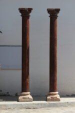 Premium Solid Teak Wood Columns Set of 2 – Timeless Handcrafted Decorative Pillars - Image 2