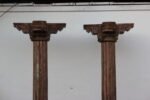 Premium Solid 9 Feet Teak Wood Columns Set of 2 – Handcrafted Decorative Wooden Pillars for Home Décor - Image 3