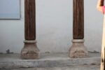 Premium Solid 9 Feet Teak Wood Columns Set of 2 – Handcrafted Decorative Wooden Pillars for Home Décor - Image 5