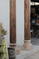 Premium Solid 9 Feet Teak Wood Columns Set of 2 – Handcrafted Decorative Wooden Pillars for Home Décor - Image 7
