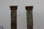 Premium Solid 7 Feet Teak Wood Columns Set of 2 – Handcrafted Decorative Wooden Pillars for Home Décor - Image 3