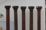 Premium Solid Teak Wood Columns Set of 5 – Handcrafted Decorative Wooden Pillars for Home Décor - Image 3