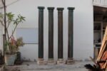 Premium 7.5 Ft Solid Teak Wood Columns Set of 4 – Handcrafted Decorative Wooden Pillars for Home Décor - Image 2
