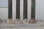 Premium 7.5 Ft Solid Teak Wood Columns Set of 4 – Handcrafted Decorative Wooden Pillars for Home Décor - Image 4