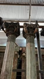 Premium Handcrafted Wooden Columns Set of 2 | Elegant Solid Wood Decorative Pillars for Home Décor - Image 12