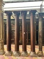 Premium Handcrafted Wooden Columns Set of 4 | Elegant Solid Wood Decorative Pillars for Home Décor - Image 2