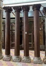 Premium Handcrafted Wooden Columns Set of 4 | Elegant Solid Wood Decorative Pillars for Home Décor - Image 10