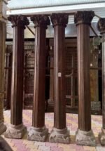Premium Handcrafted Wooden Columns Set of 4 | Elegant Solid Wood Decorative Pillars for Home Décor - Image 3