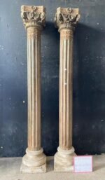 Premium Handcrafted Wooden Columns Set of 2 | Elegant Solid Wood Decorative Pillars for Home Décor - Image 10