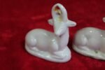 Charming Set of 2 Antique Vintage Porcelain Deer Figurines – Elegant Christmas Collectible Decorations | Timeless Ceramic Home Décor Gift - Image 3