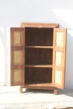 Vintage Wooden Sunflower Carved Cabinet - Hand-Carved Vintage Indian Masterpiece - Image 5