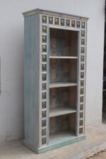 Wooden Reclaimed Bookshelf – Livingroom Display Cabinet - Image 3