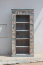 Wooden Reclaimed Bookshelf - Livingroom Display Cabinet - Image 2
