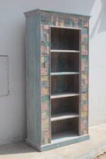 Wooden Reclaimed Bookshelf - Livingroom Display Cabinet - Image 3