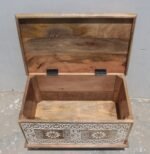 Your Home Wooden Keepsake Storage Box Handcrafted Carved Design 2 ft Memory Organization - Image 5