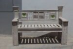Your Home Wooden Bench Decorative Backrest 2-Seater Elegant Entryway Seating - Image 5