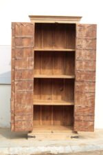 Whitewashed Old Door Wooden Cabinet – Handcrafted Reclaimed Wood Storage - Image 2