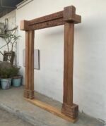 Large Vintage Wooden Mirror Frame - Antique Door Frame - Image 2