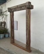 Large Vintage Wooden Mirror Frame - Antique Door Frame - Image 4