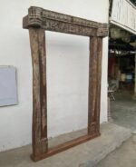 Large Vintage Wooden Mirror Frame - Antique Door Frame - Image 5