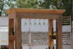 Wooden Bar Counter - Handcrafted Vintage Bar Cabinet - Image 3