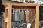 Wooden Bar Counter - Handcrafted Vintage Bar Cabinet - Image 7