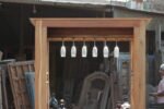 Wooden Bar Counter - Handcrafted Vintage Bar Cabinet - Image 8