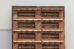 Elegant Large Vintage Teak Wood Door Panel Wall Decor - Image 4