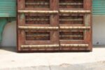Elegant Large Vintage Teak Wood Door Panel Wall Decor - Image 6