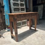 Exquisite Antique Reclaimed Wood Console Table | A Magnificent Handcrafted Statement - Image 5