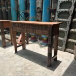 Exquisite Antique Reclaimed Wood Console Table | A Magnificent Handcrafted Statement - Image 6
