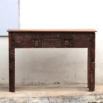 Exquisite Antique Reclaimed Wood Console Table | A Magnificent Handcrafted Statement