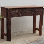 Exquisite Antique Reclaimed Wood Console Table | A Magnificent Handcrafted Statement - Image 2