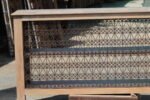 Large Handcrafted Iron Lattice Console Table | Vintage Style Entryway Table - Image 3