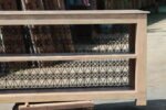 Large Handcrafted Iron Lattice Console Table | Vintage Style Entryway Table - Image 9