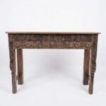 Exquisite Antique Reclaimed Wood Console Table | A Magnificent Handcrafted Statement