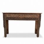 Exquisite Antique Reclaimed Wood Console Table | A Magnificent Handcrafted Statement - Image 2