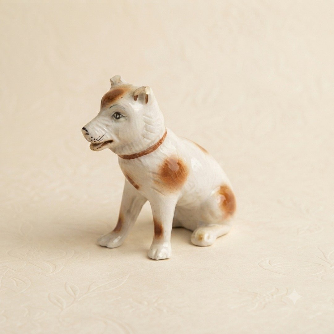 Untitled - June 24, 2026 at 16.27.18 (21) Rare Antique Vintage Porcelain Dog Toy Figure – Timeless Collectible Home Décor Ornament | Classic Ceramic Dog Figurine Gift - Image 1