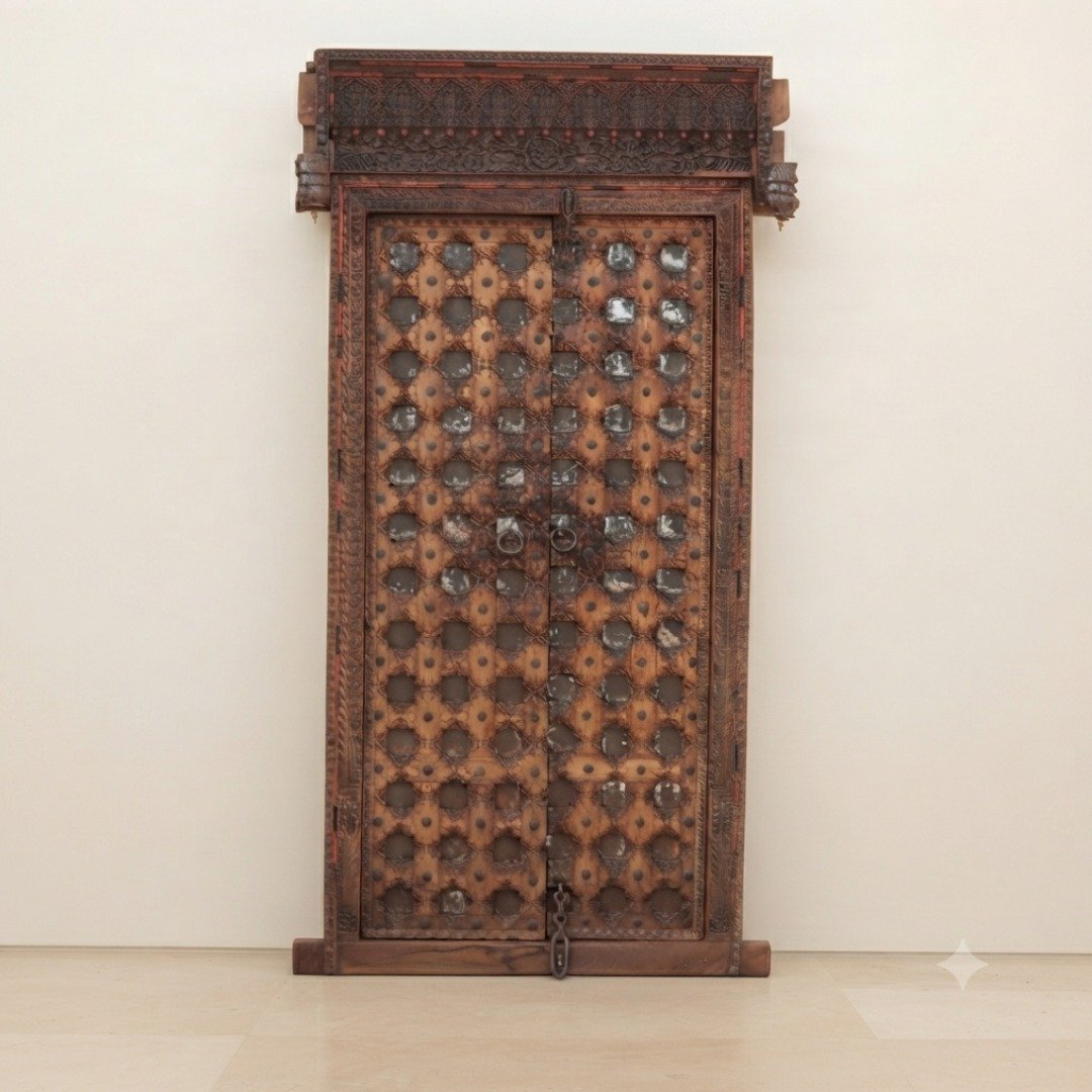 Untitled - June 24, 2026 at 16.27.18 (29) Beautiful Premium 6.8 Feet Solid Wooden Door – Elegant, Durable & Timeless Design for Modern Homes - Image 1