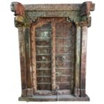 Timeless Heritage 8.3 Ft Solid Antique Wooden Door | Handcrafted Vintage Entry Door