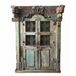 Timeless Heritage 8.5 Ft Solid Antique Wooden Door | Handcrafted Vintage Entry Door
