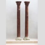 Premium Solid Teak Wood Columns Set of 2 – Timeless Handcrafted Decorative Pillars