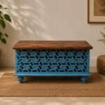 Your Home Wooden Keepsake Storage Box Handcrafted Carved Design 2 ft Memory Organization
