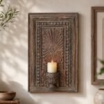 Magnificent Vintage Wall Candle Holder - 26" Wall Decor Sconce